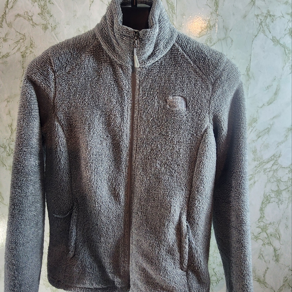 The NORTH FACE Gray Fleece Zip Jacket